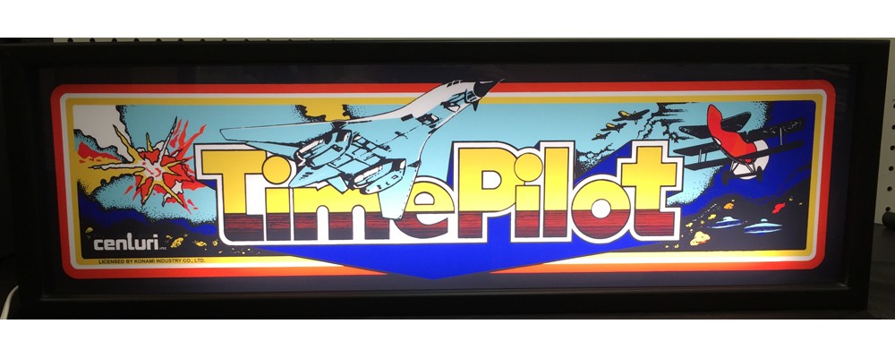 Time Pilot Arcade Marquee - Lightbox - Centuri